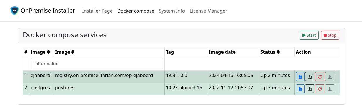 Normal starting state for xmpp server