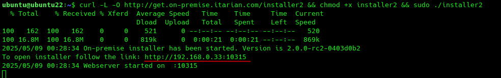 Run Installer